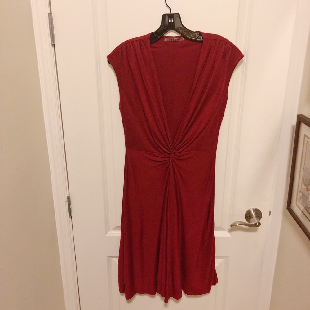 Red Jersey Dress by Velvet